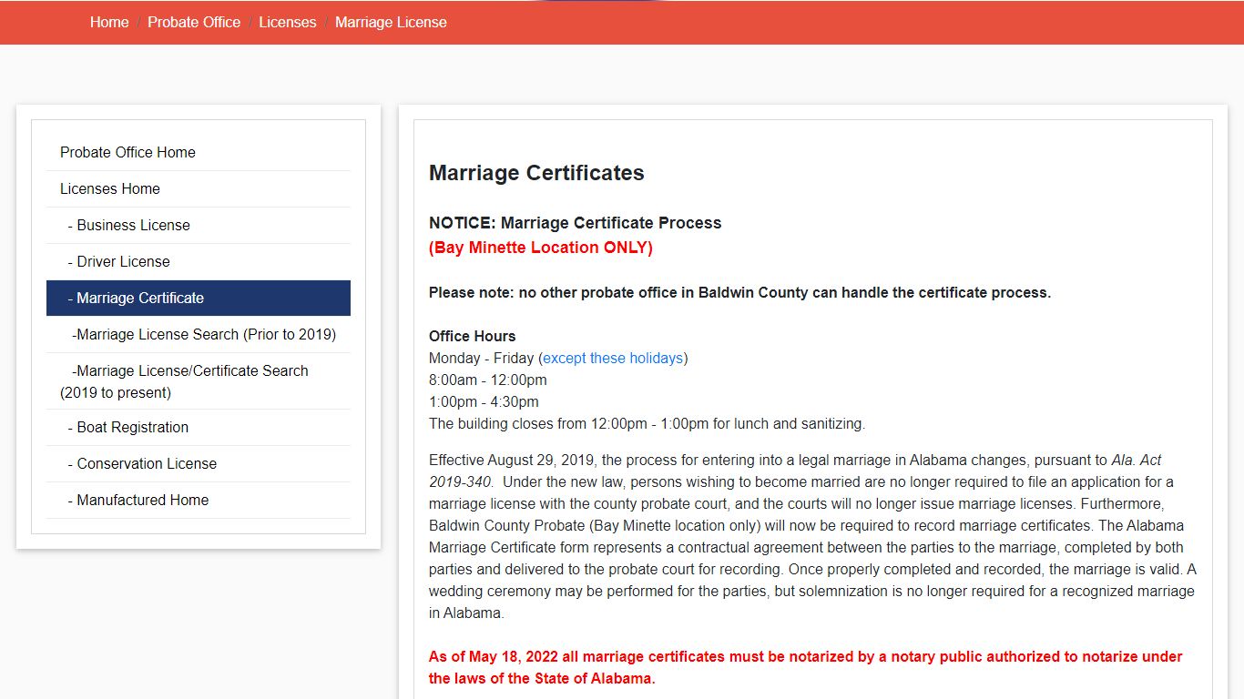 Marriage License - BCC